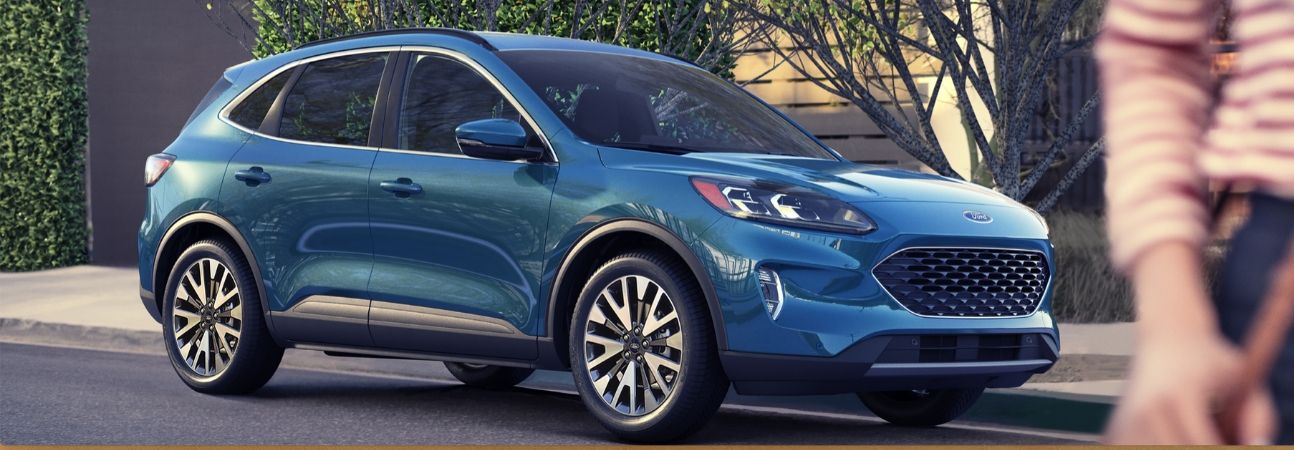 2020 ford escape parked in the city