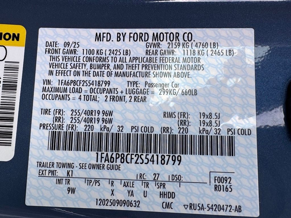 2025 Ford Mustang GT Premium