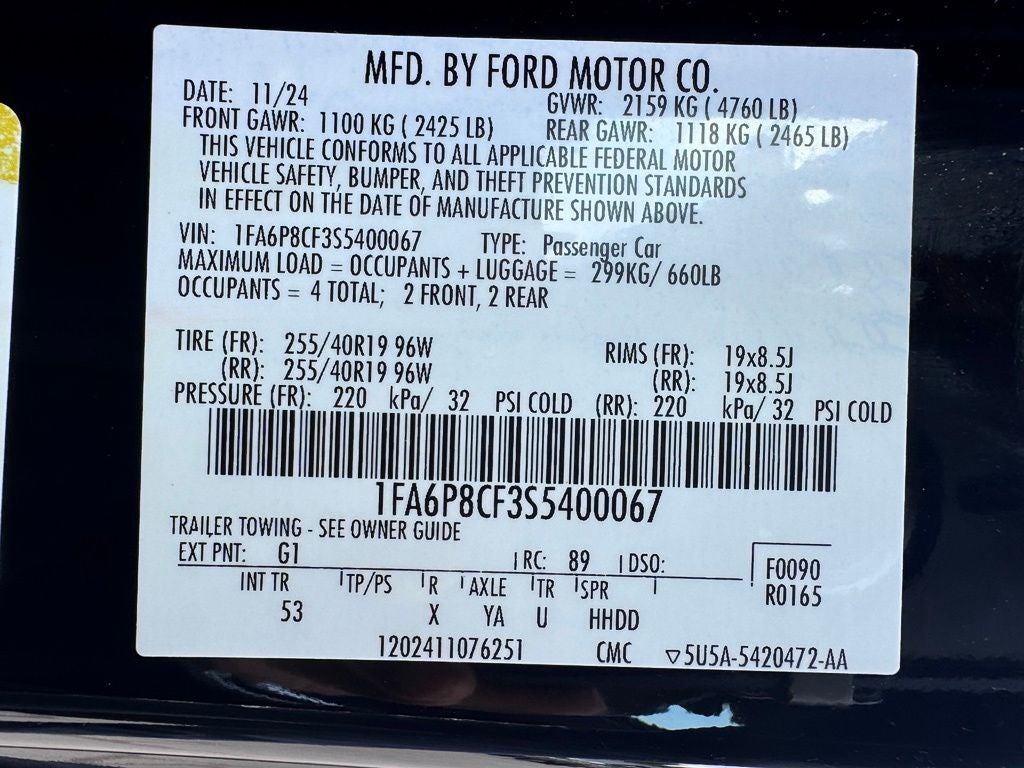 2025 Ford Mustang GT Premium