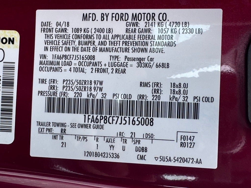 2018 Ford Mustang GT