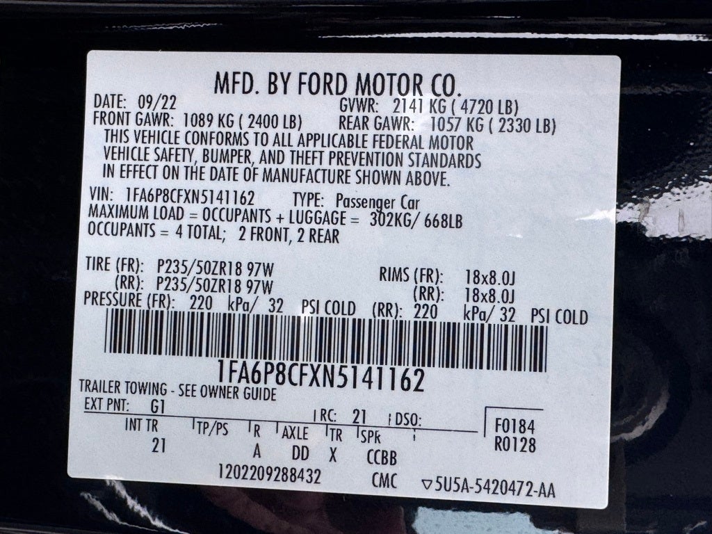 2022 Ford Mustang GT