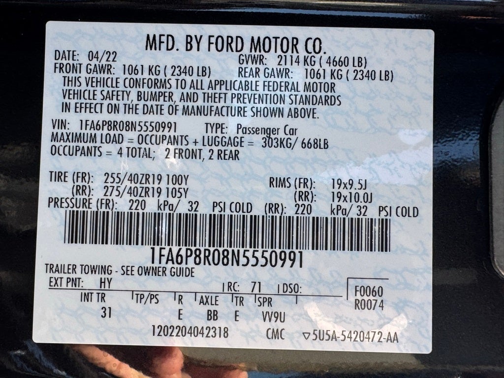 2022 Ford Mustang Mach 1