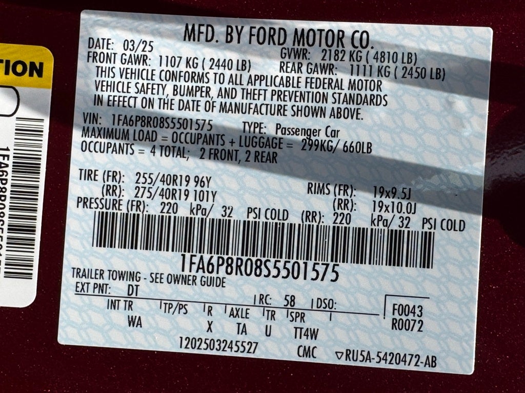 2025 Ford Mustang Dark Horse