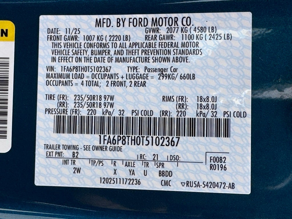 2026 Ford Mustang EcoBoost