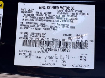 2022 Ford Mustang EcoBoost