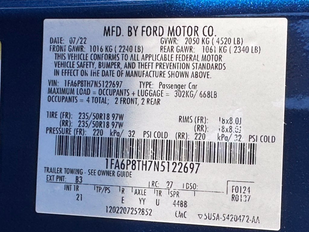 2022 Ford Mustang EcoBoost