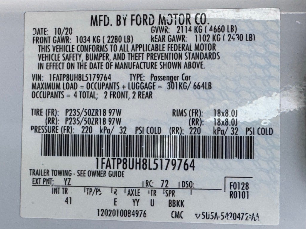 2020 Ford Mustang EcoBoost Premium