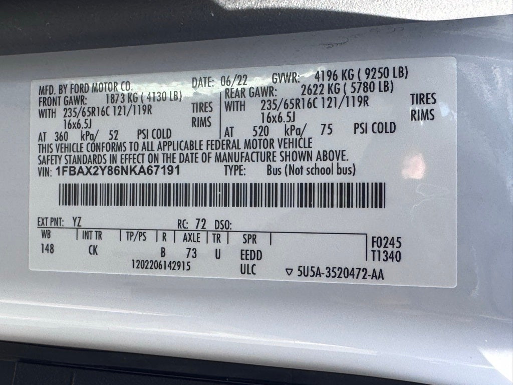 2022 Ford Transit-350 XLT