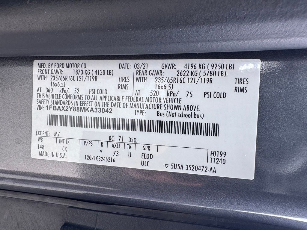 2021 Ford Transit-350 XLT