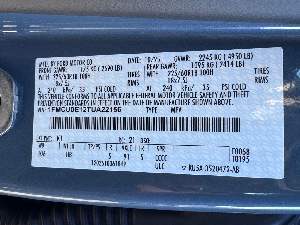 2026 Ford Escape Plug-In Hybrid Base