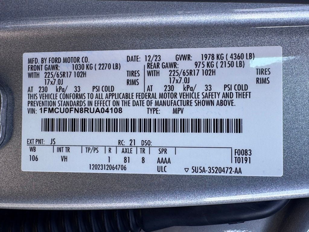 2024 Ford Escape Base