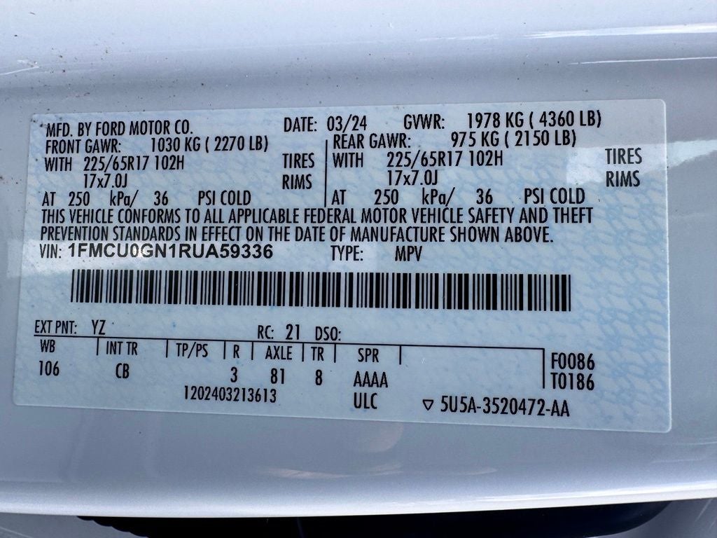 2024 Ford Escape Active