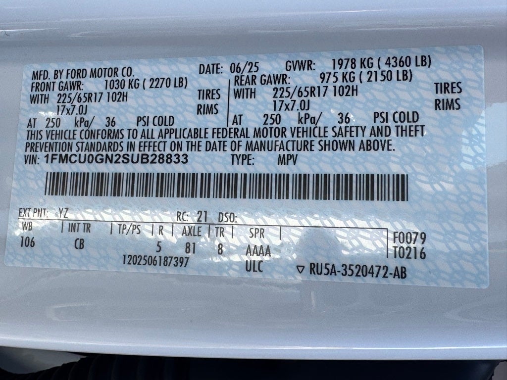 2025 Ford Escape Active