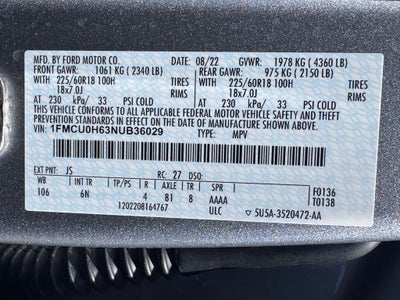 2022 Ford Escape SEL