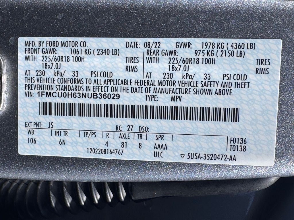 2022 Ford Escape SEL