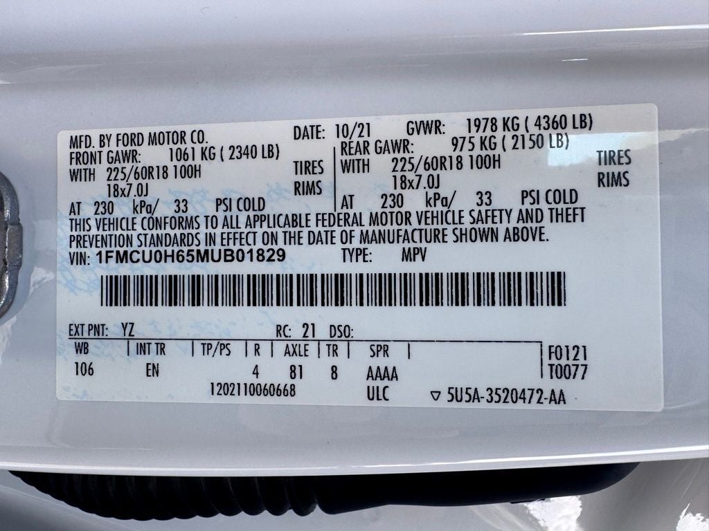 2021 Ford Escape SEL