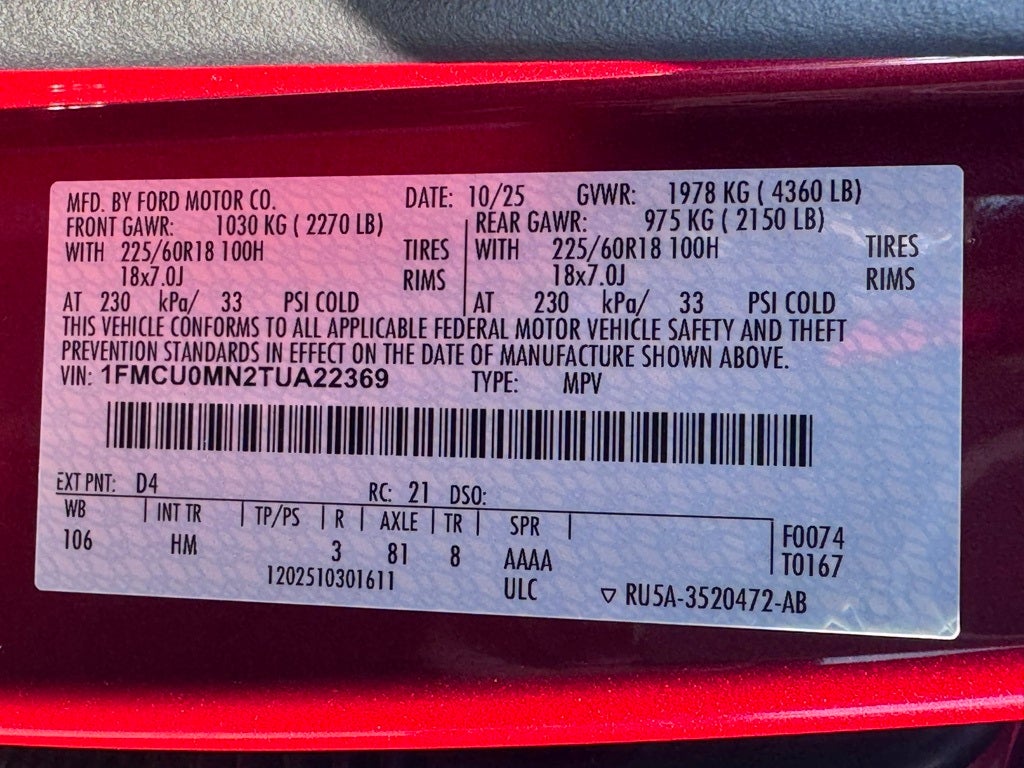 2026 Ford Escape ST-Line