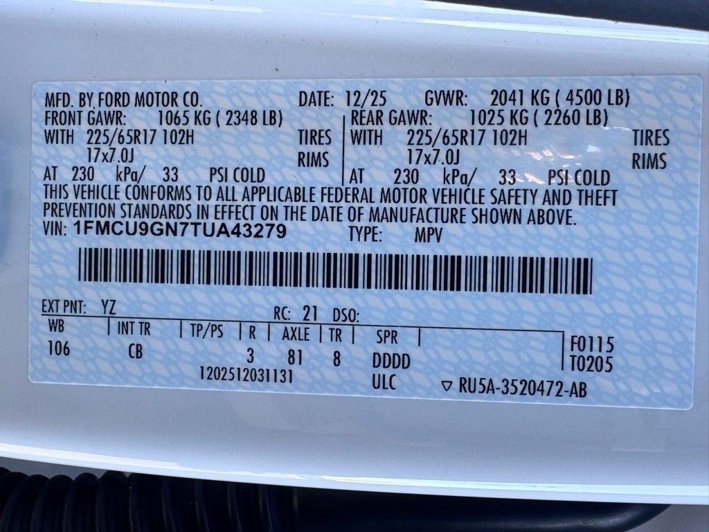 2026 Ford Escape Active