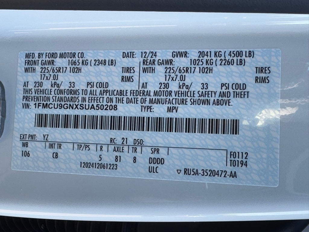 2025 Ford Escape Active