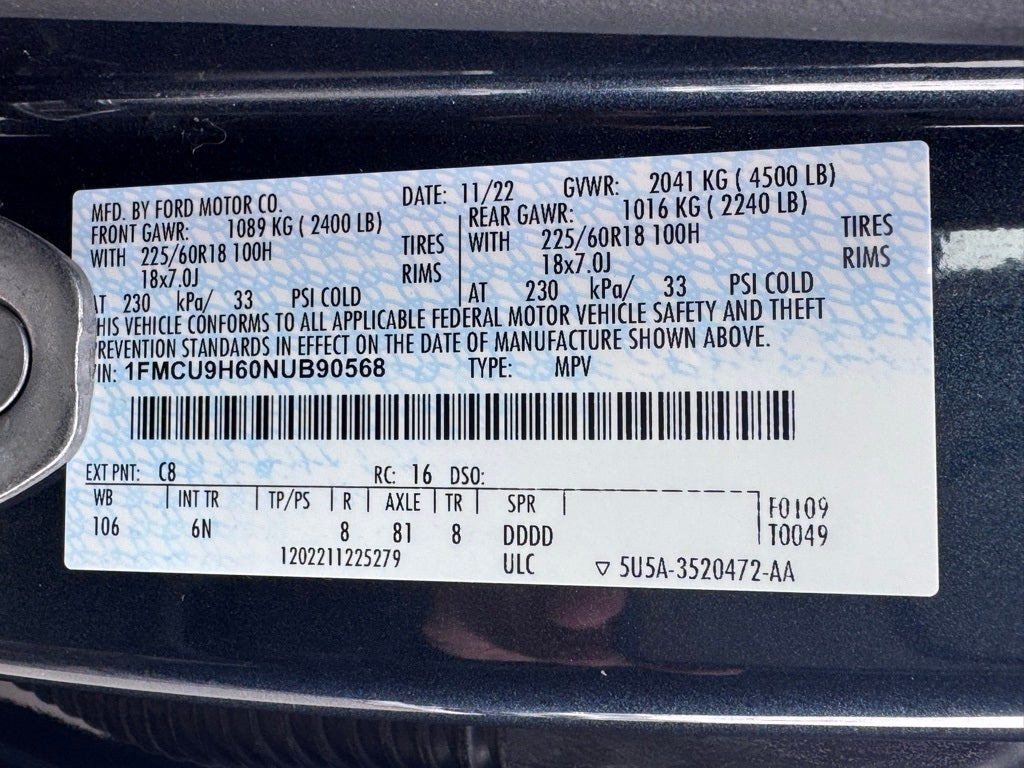 2022 Ford Escape SEL