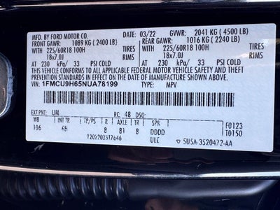 2022 Ford Escape SEL