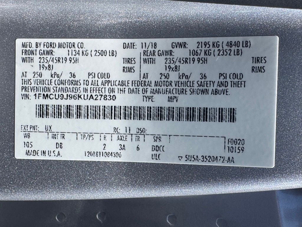 2019 Ford Escape Titanium