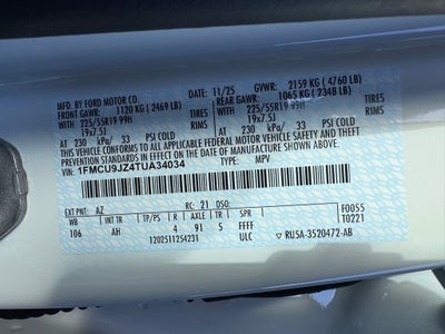 2026 Ford Escape Hybrid Platinum