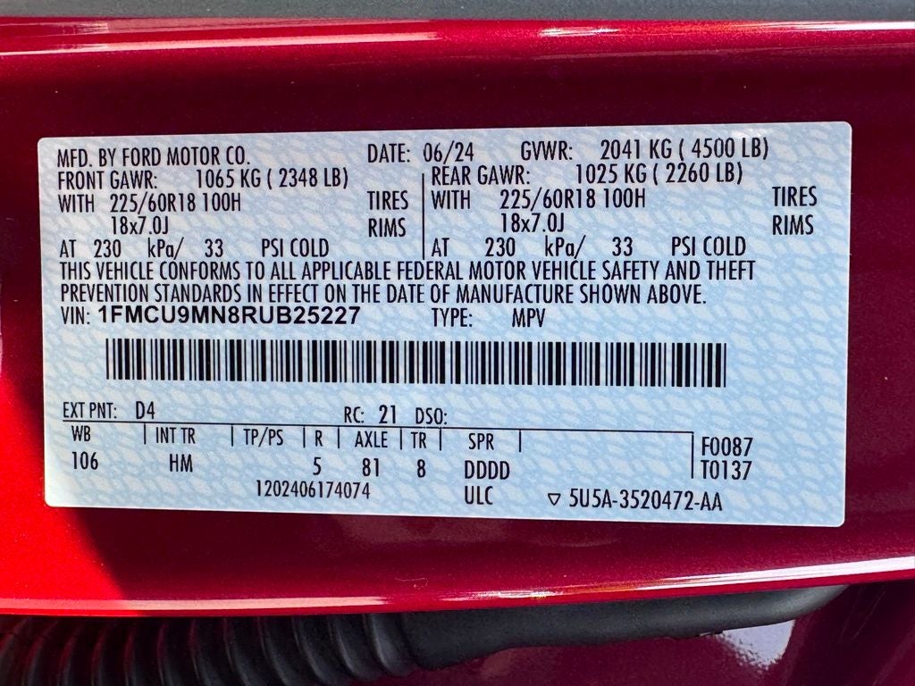 2024 Ford Escape ST-Line