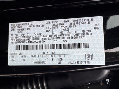 2025 Ford Escape ST-Line Select