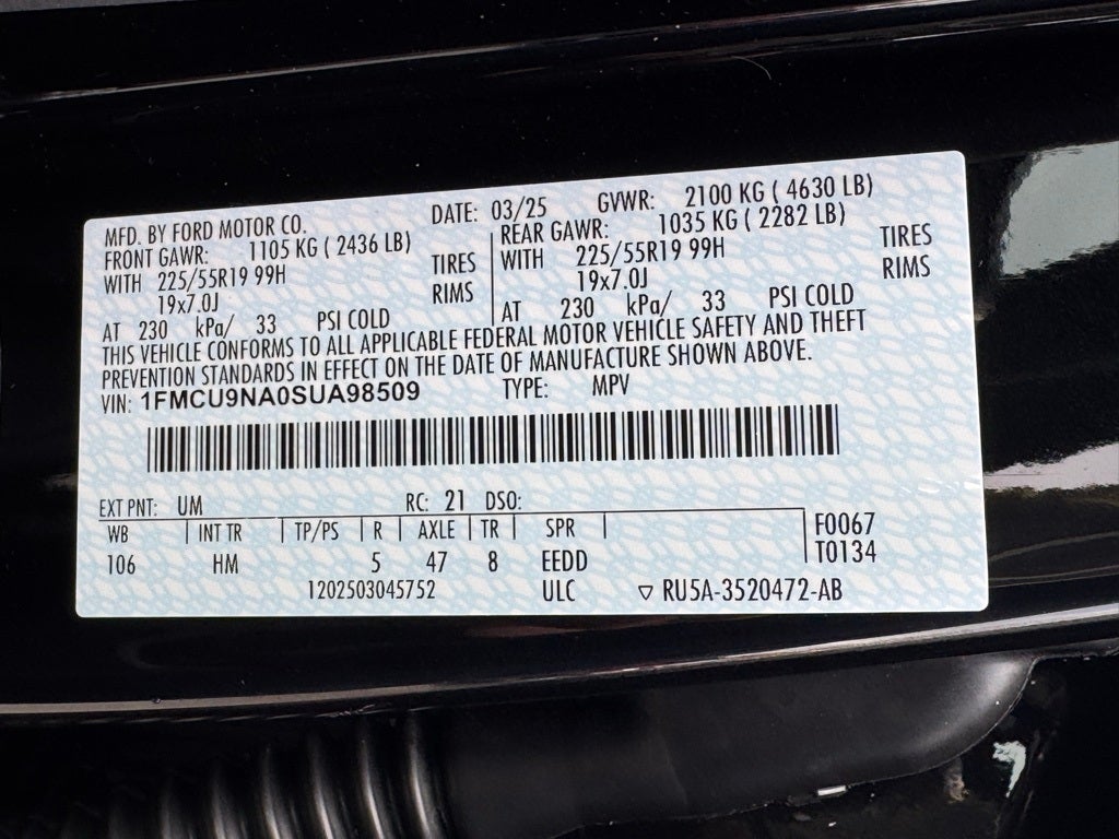 2025 Ford Escape ST-Line Select