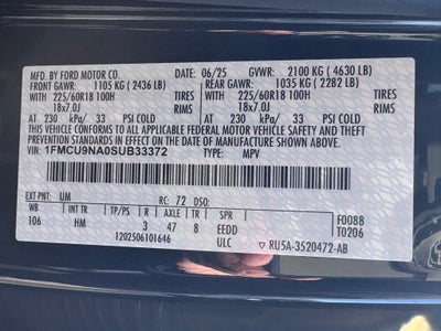 2025 Ford Escape ST-Line Select