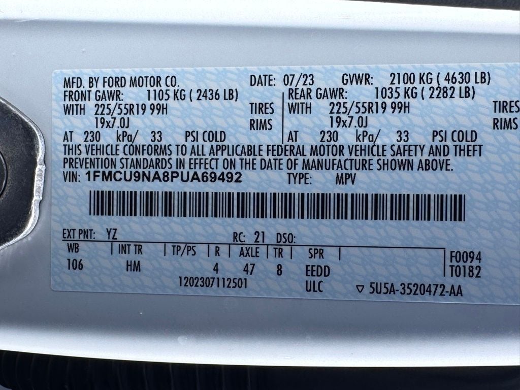 2023 Ford Escape ST-Line Select