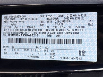 2025 Ford Escape ST-Line Select