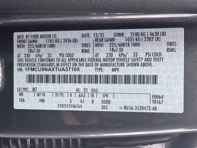 2026 Ford Escape ST-Line Select