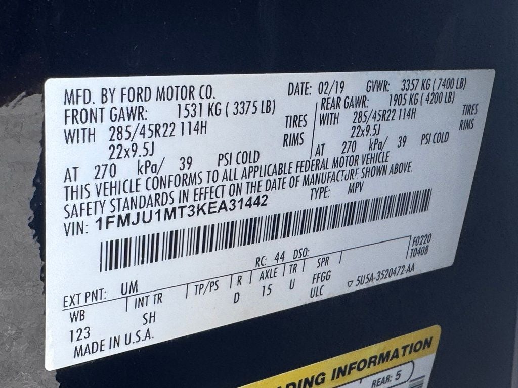 2019 Ford Expedition Platinum
