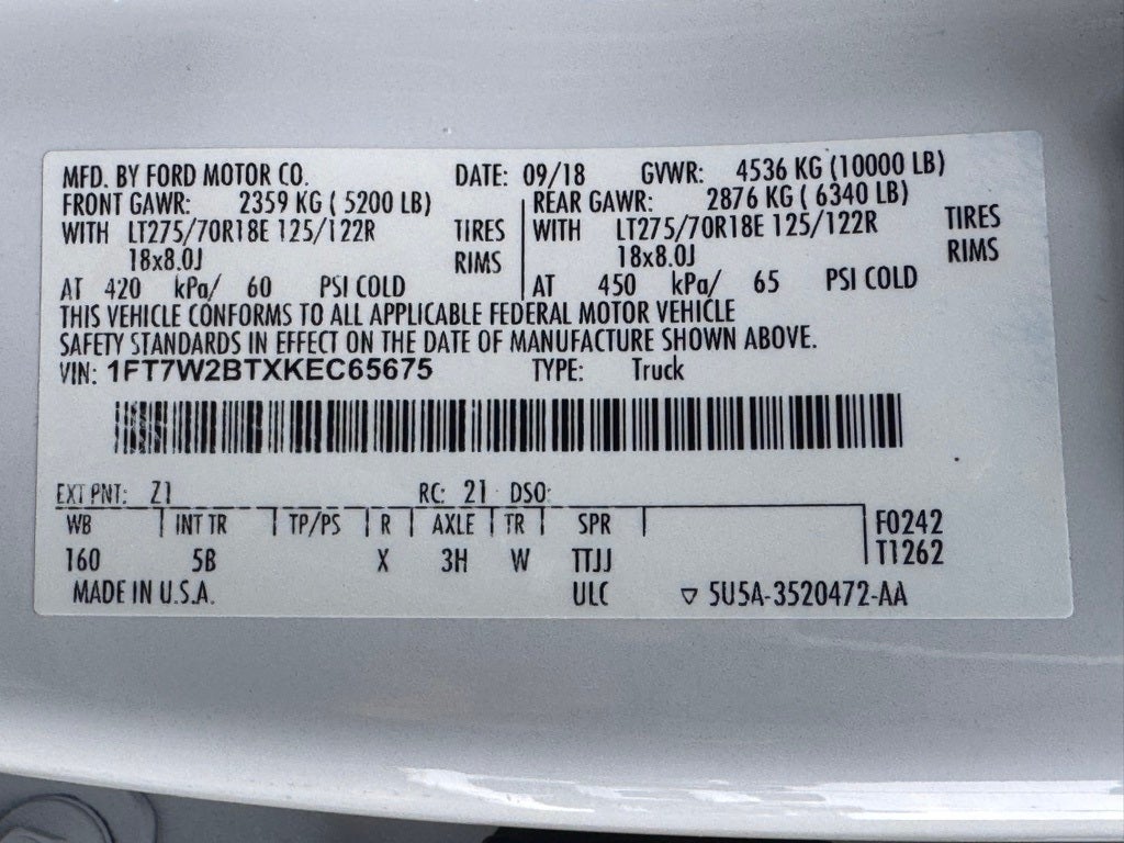 2019 Ford F-250SD Lariat