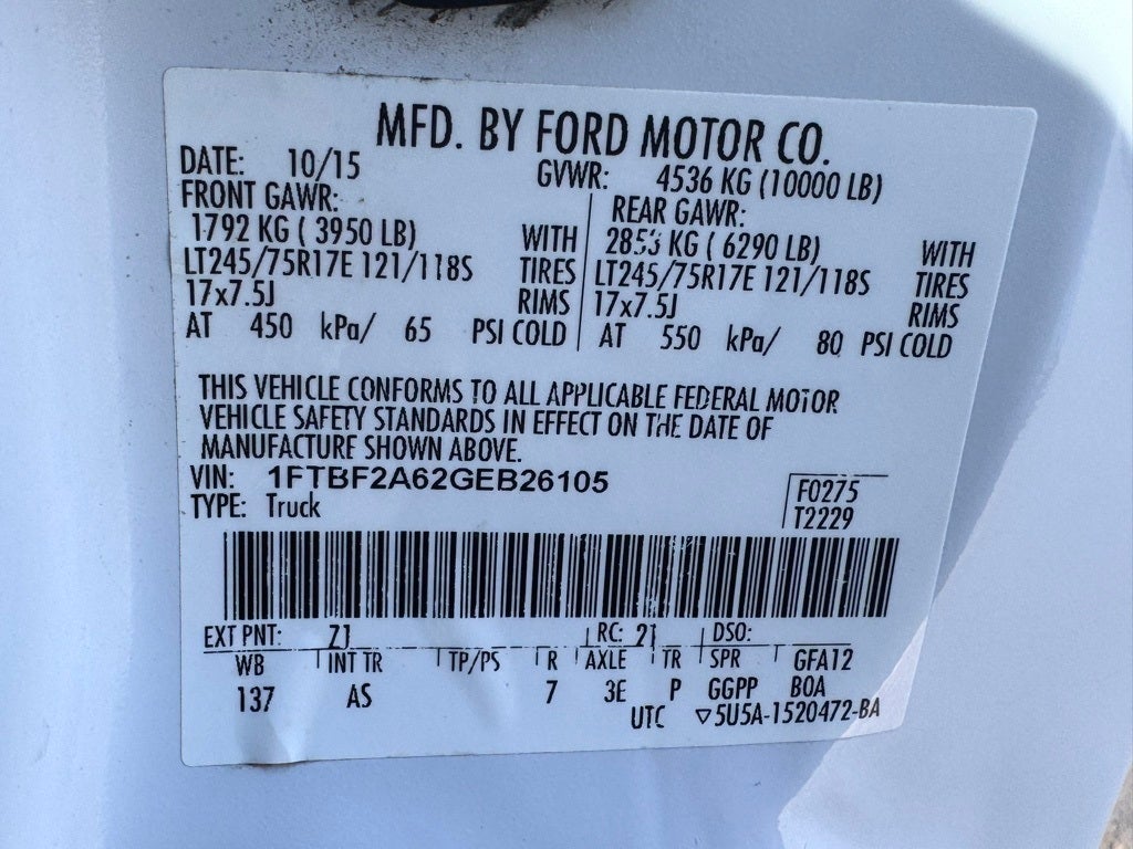 2016 Ford F-250SD XL