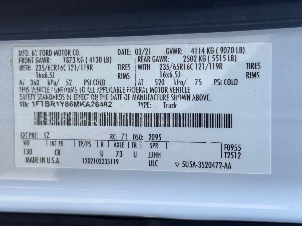 2021 Ford Transit-250 Base