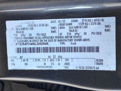 2022 Ford Ranger Lariat