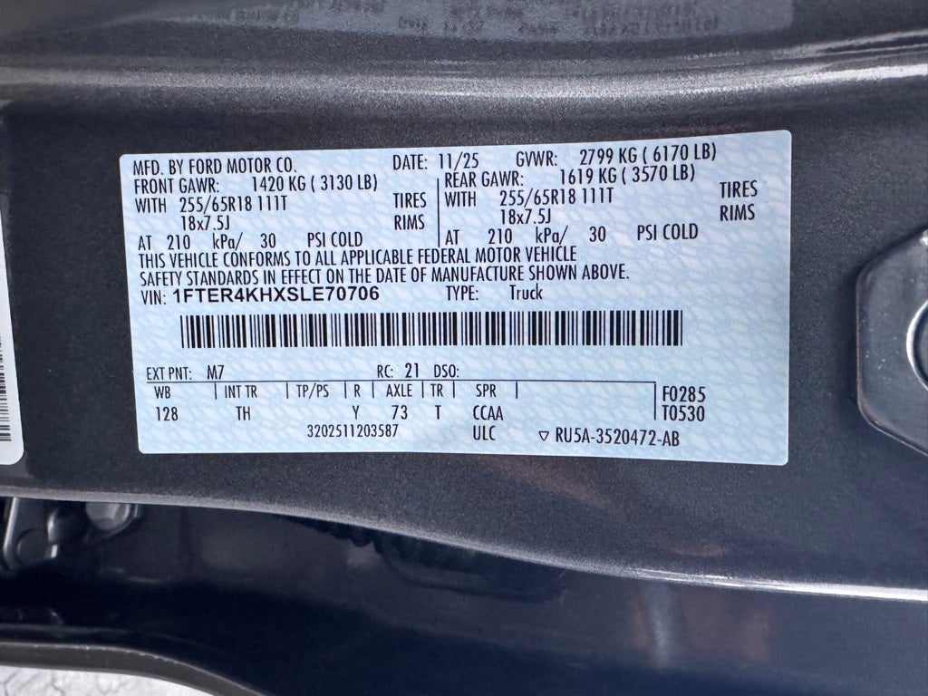 2025 Ford Ranger Lariat