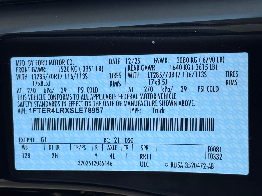 2025 Ford Ranger Raptor