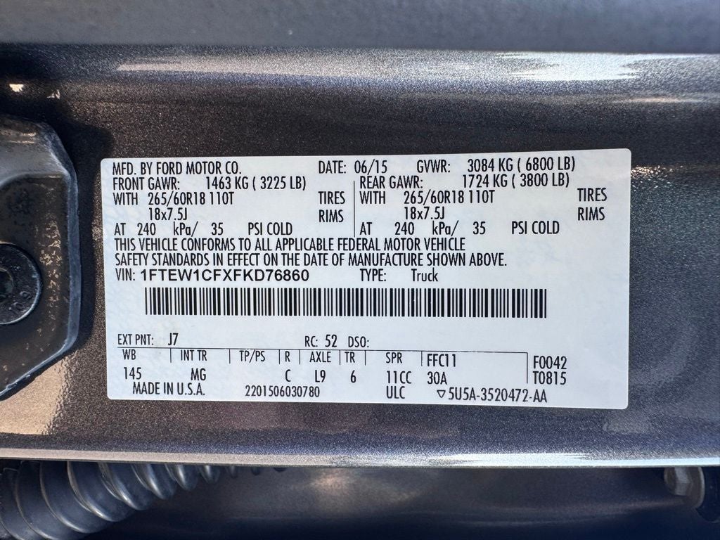 2015 Ford F-150 XLT