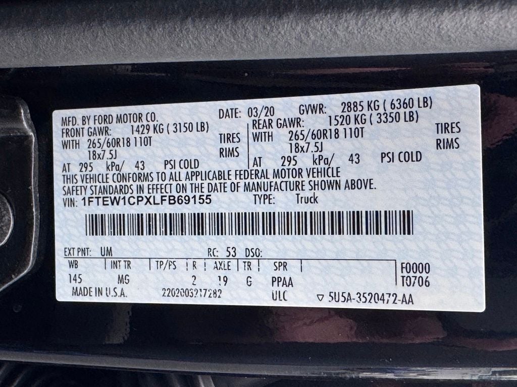 2020 Ford F-150 XLT