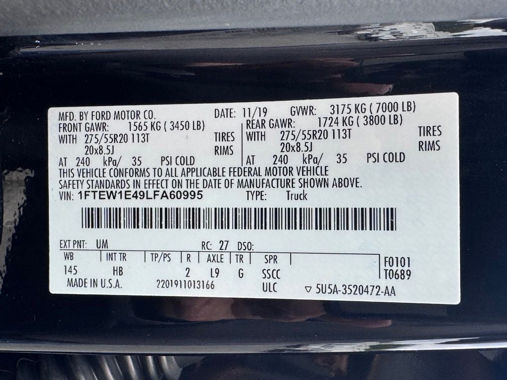 2020 Ford F-150 Lariat