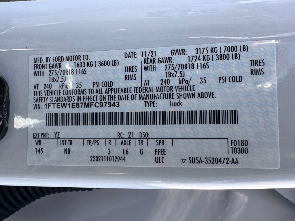 2021 Ford F-150 Tremor