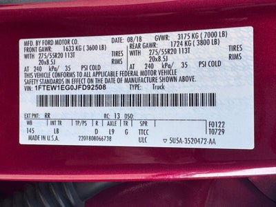 2018 Ford F-150 Lariat