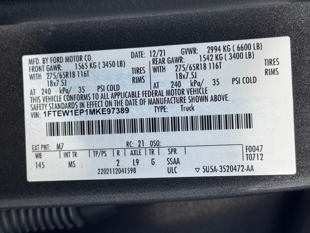 2021 Ford F-150 XLT