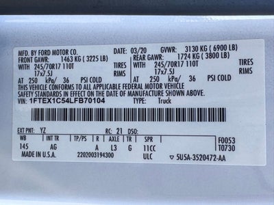 2020 Ford F-150 XL