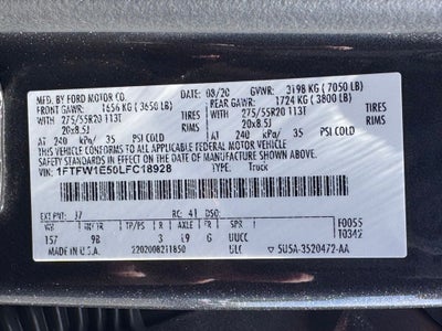 2020 Ford F-150 Platinum