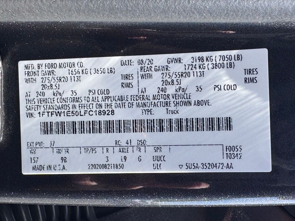 2020 Ford F-150 Platinum